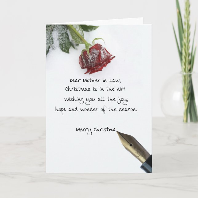 Mãe em Direito Feliz Cartão de Natal (Frente)