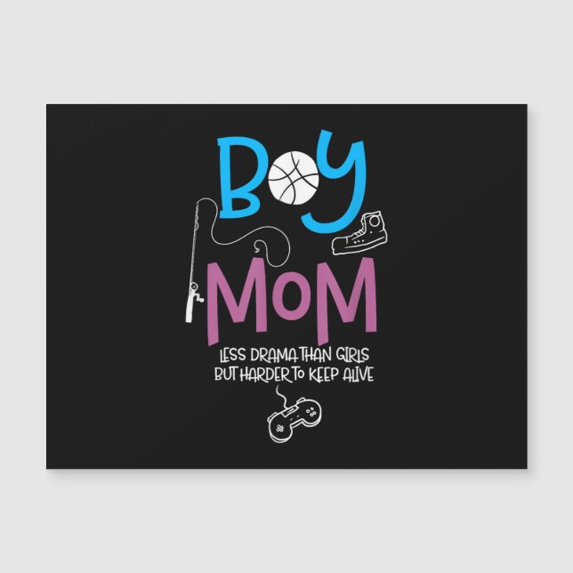 Mãe Engraçada de Meninos Mãe Orgulhosa Feliz Dia d (Frente)