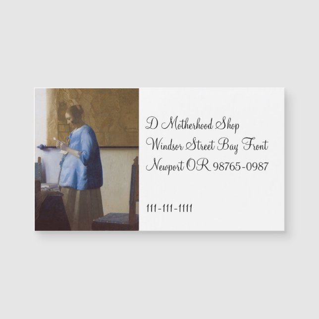 Mãe Esperançosa Lendo uma Carta (Frente)