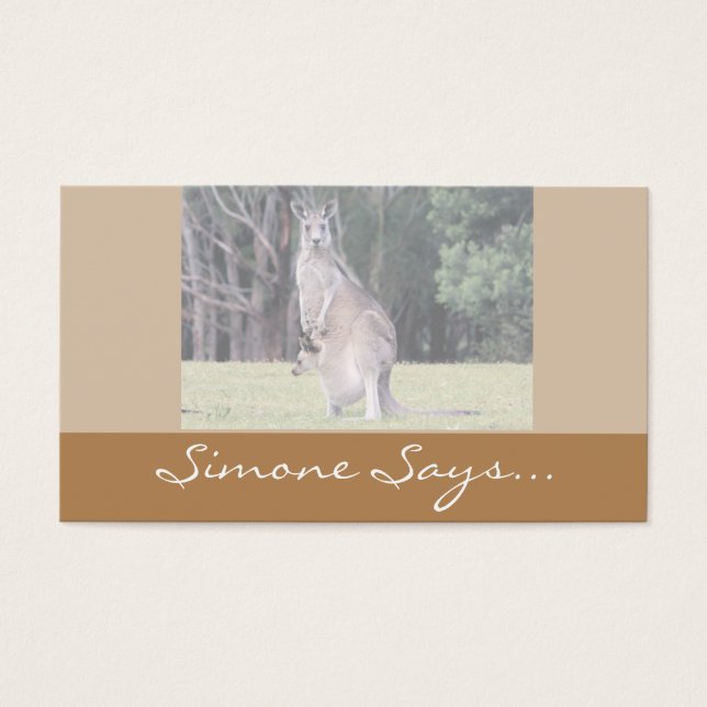 Mãe Kangaroo com Bebê Joey em sua bolsa (Frente)