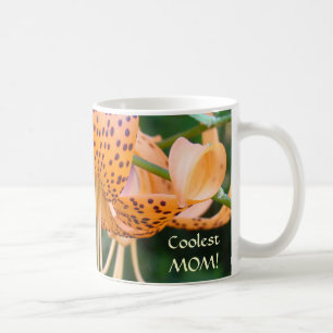 MÃE MAIS LEGAL! Caneca de Café Flor de Lírio Tigre