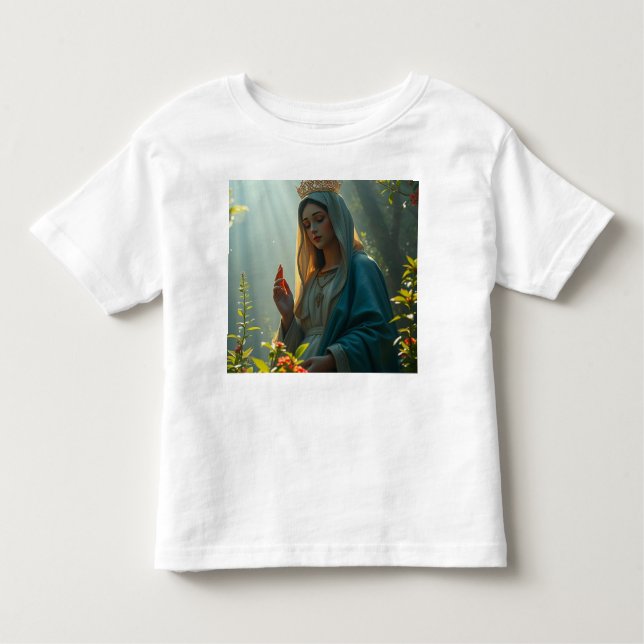 Mãe Maria Rainha do Céu, Camiseta de Toddler (Frente)