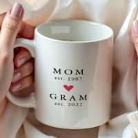 Mãe Moderna | Avó Ano de Fundação. Caneca de Café