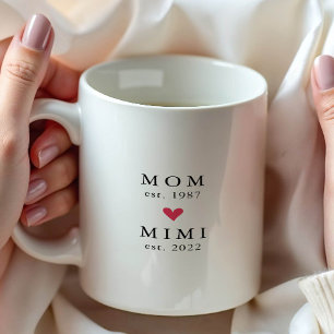 Mãe Moderna Mimi Ano de Est. Caneca de Café