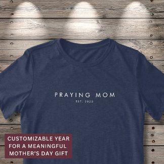 Mãe Orando Ano Est. Cristão Moderno Minimalista