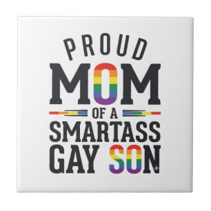 Mãe Orgulhosa de um Filho Gay Esperto Camisa Vinta