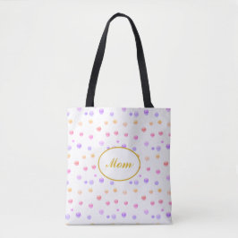 Mãe Polka multicolor Dotted Tote Bag