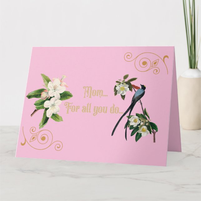 Mãe... por tudo que você faz... Cartão (Frente)