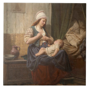 Mãe segurando seu filho (por Rudolf Jordan)