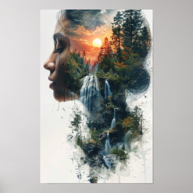 Mãe Terra: Mulher como Natureza - Meia Face Poster (Frente)