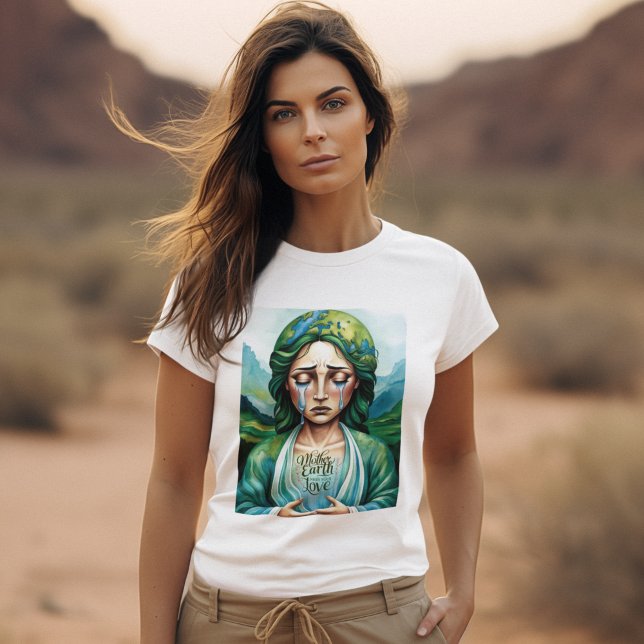Mãe Terra Precisa De Sua Camisa De Amor (Spread environmental awareness with this, "Mother Earth needs your love" t-shirt! )