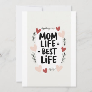 Mãe Vida = Melhor Vida, Cartão de presente de dia