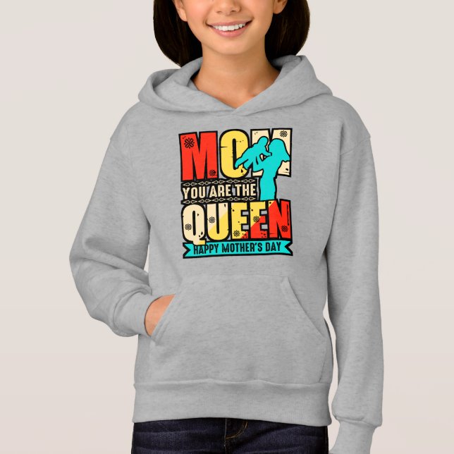 Mãe, Você É A Rainha-67761 Hoodie (Frente)