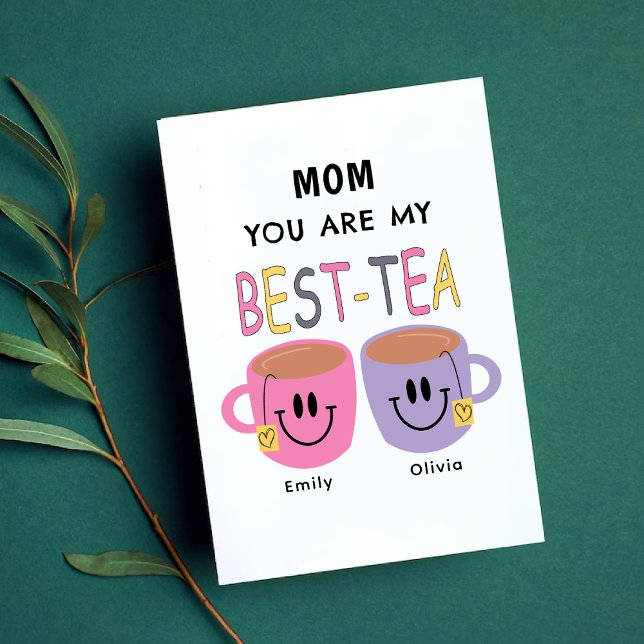 Mãe, Você É O Meu Melhor Cartão De Aniversário De  (Mom You Are my Best-Tea Birthday Card)
