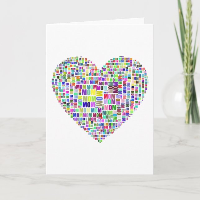 Mãe, você é tudo para mim cartão (Frente)