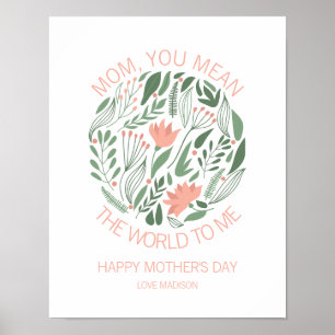 Mãe, Você Quer Dizer O Mundo Para Mim Poster Dia d