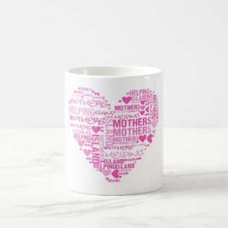 Mães da ilha que ajudam a caneca de café das mães
