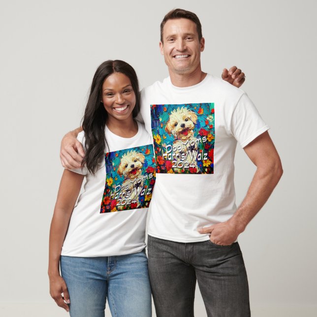 Mães de cães para camiseta Harris/Walz Kamala (Unissex)