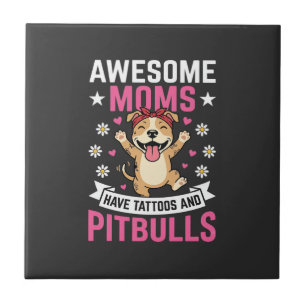 Mães de Pitbull Incríveis Têm Tatuagens Cachorro E