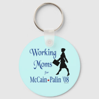Mães de trabalho para o McCain Palin Chaveiro