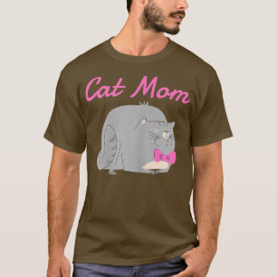 Mães Gatos Mamãe Camisa Engraçada Dia de as mães D