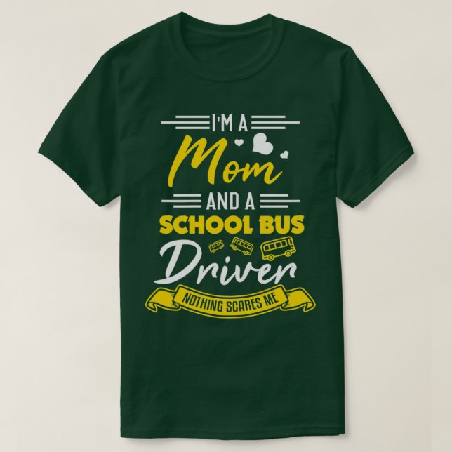 Mães motoristas de ônibus Mãe Camisa Engraçada Mãe (Frente do Design)