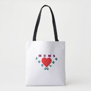 Mães Tornam Tudo Melhor Bolsa Tote Coração Fofo