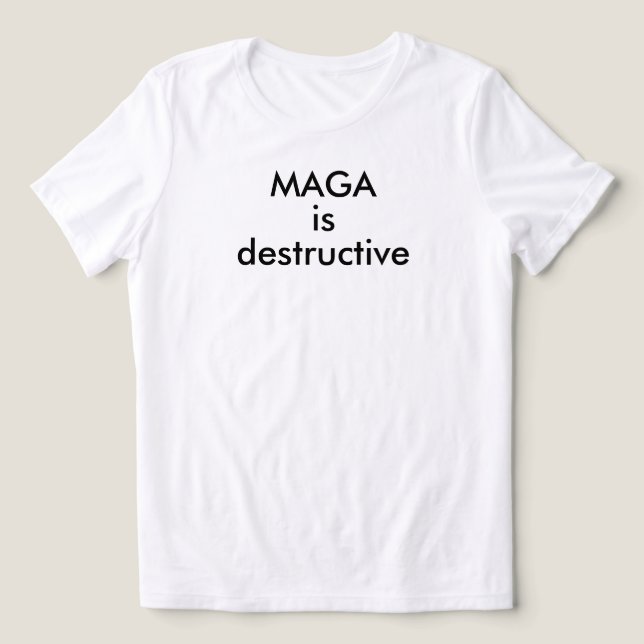 MAGA é destrutivo (Design frontal)
