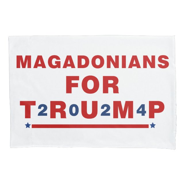 Magadonianos Para Trump 2024 Red Blue Star (Frente)