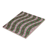 Magenta Rosa Verde Estampa de Bolinhas da Primaver