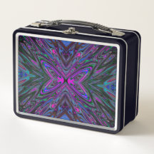 Magenta Trippy, borboleta Abstrato azul e verde