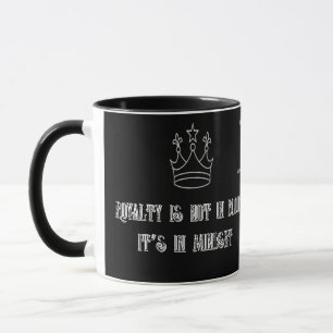 “Magestade Real Caneca do Rei Preto Poder em Cada