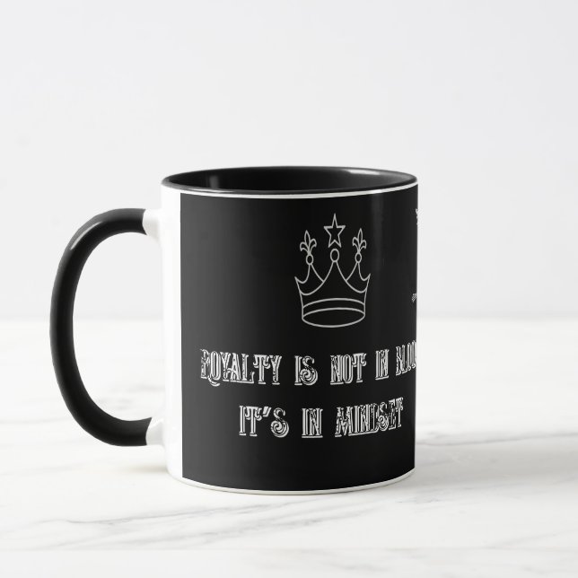 “Magestade Real Caneca do Rei Preto Poder em Cada  (Esquerda)