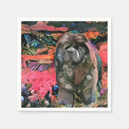 MAGGIE - guardanapos de papel preto