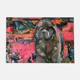 MAGGIE, o tapete preto no interior/no exterior