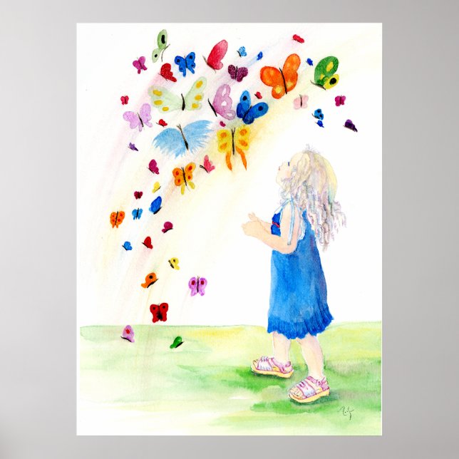 Maggies Butterflies Impressão (Frente)