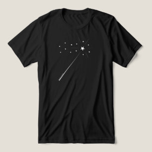 Magia com estrelas e cinzas em branco