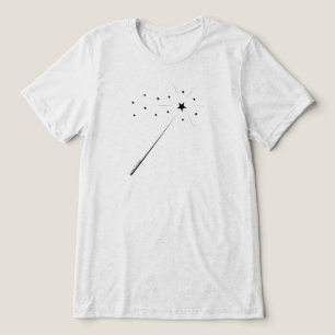 Magia com estrelas e cinzas em preto