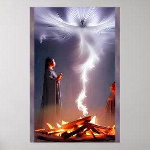 Magia da Fogueira - Impressão de Arte de Fantasia