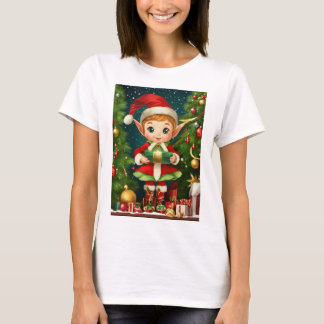 Magia de Elfo Alegre: Camiseta de Natal