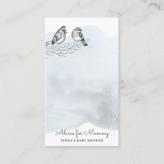 Magia de inverno | Cartão de Chá de fraldas (Frente)