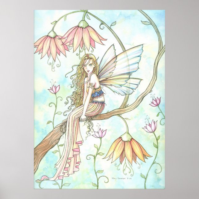Magia de Ophelia Flower Fairy Poster Impressão (Frente)