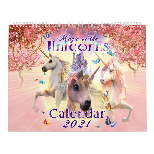 Magia do Calendário dos Unicórnios 2021 (Capa)