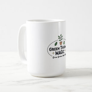 Magia do Polegar Verde Caneca de Café de Jardina