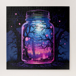 Magia em um Jar - Quebra-cabeça de Floresta Spooky