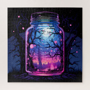 Magia em um Jar - Quebra-cabeça de Floresta Spooky