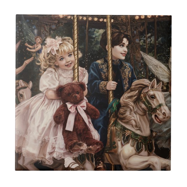 “Magic on the Carousel with My Red Teddy” (Frente)