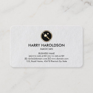 Magic Wand Icon Magcrit Cartão de visita Premium