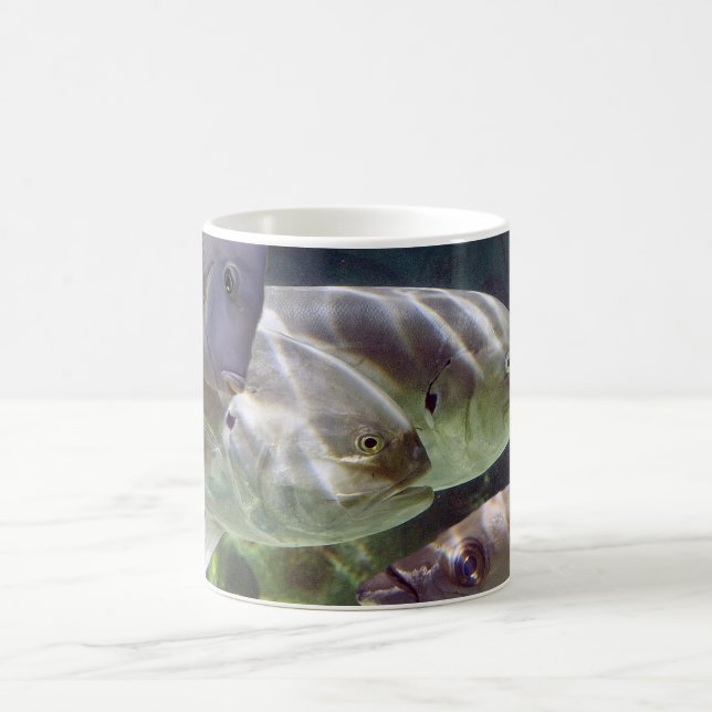 Mágica A arte dos peixes Morph a caneca (Centro)