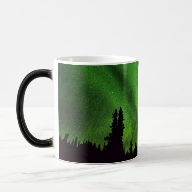 Mágica Aurora boreal do Alasca que Morphing a caneca (Esquerda)